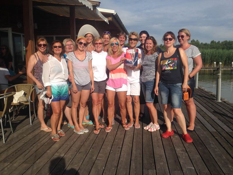 Gruppenbild – Seglerinnnen am Neusiedlersee