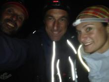 Die Seascape-Crew bei Nacht