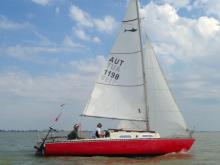 Die Shark kurz vor dem Heimathafen